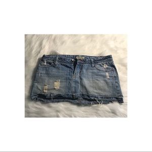 Distressed Jean Skirt